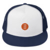 5-panel-trucker-cap-navy-white-navy-5fcc4b0650b59.jpg Custom Trucker Cap Flat Brim