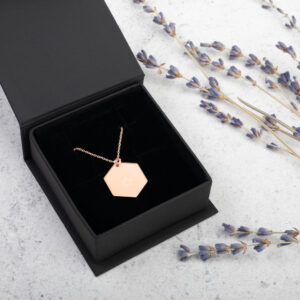 Engraved silver hexagon chain necklace 18k rose gold coating 5fcb788fce5e0.jpg