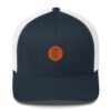 retro-trucker-hat-navy-white-5fcc4a7cbb6b1.jpg Personalized Trucker Cap Curved Brim