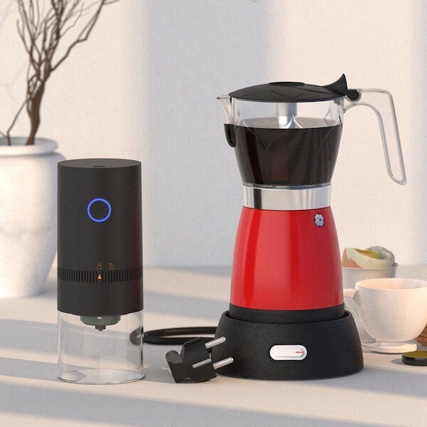 300ML Electric Mocha Coffee Maker Visualization Coffee Maker Moka Pot Espresso